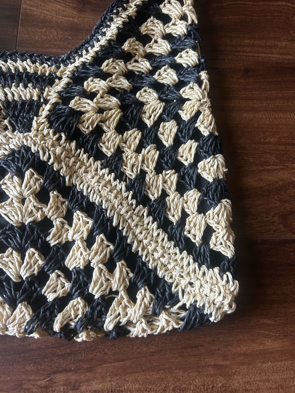 Vintage Crochet Macrame Shoulder Bag - Commense - Picture 5 of 11